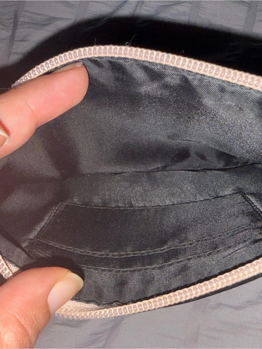 Victoria's Secret Rose Gold Metallic Wristlet Clutch